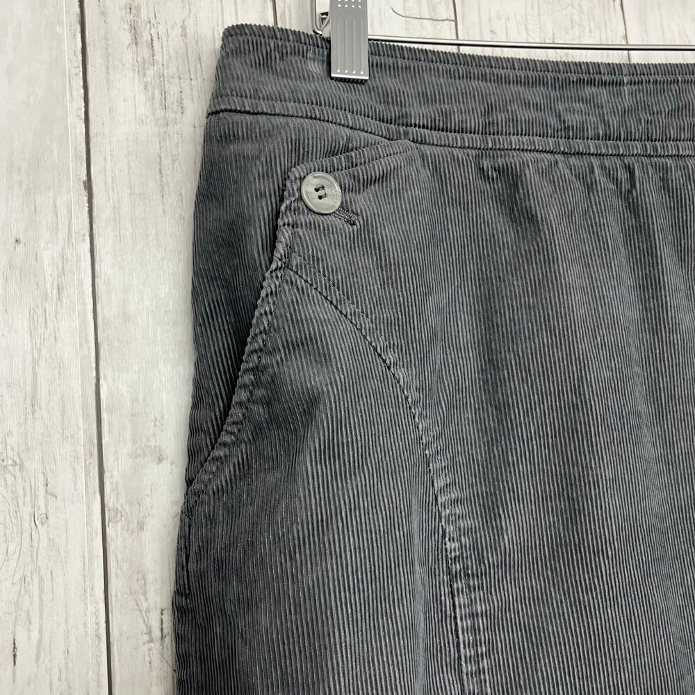 Poetry Dark Gray Corduroy Basic Button Accent War… - image 3